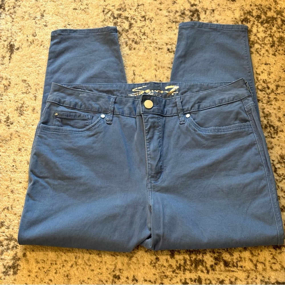 Seven7 Women’s High Rise Skinny Crop Jeans SZ 16 Skin Fit Denim - Picture 3 of 9